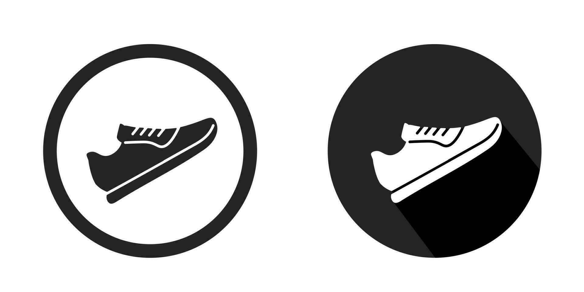Shoe logo. Shoe icon vector design black color. Stock vector.