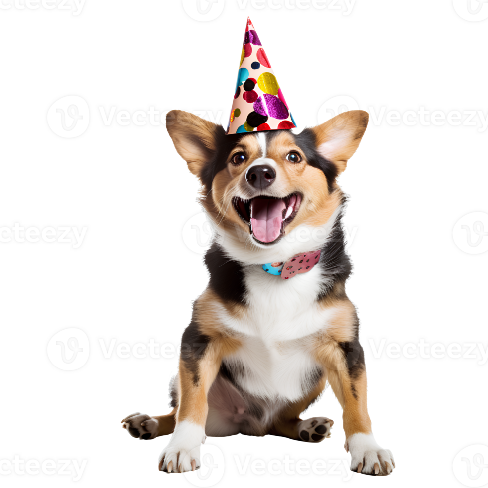 AI generated Cute and happy dog on transparent background PNG, easy to use. png