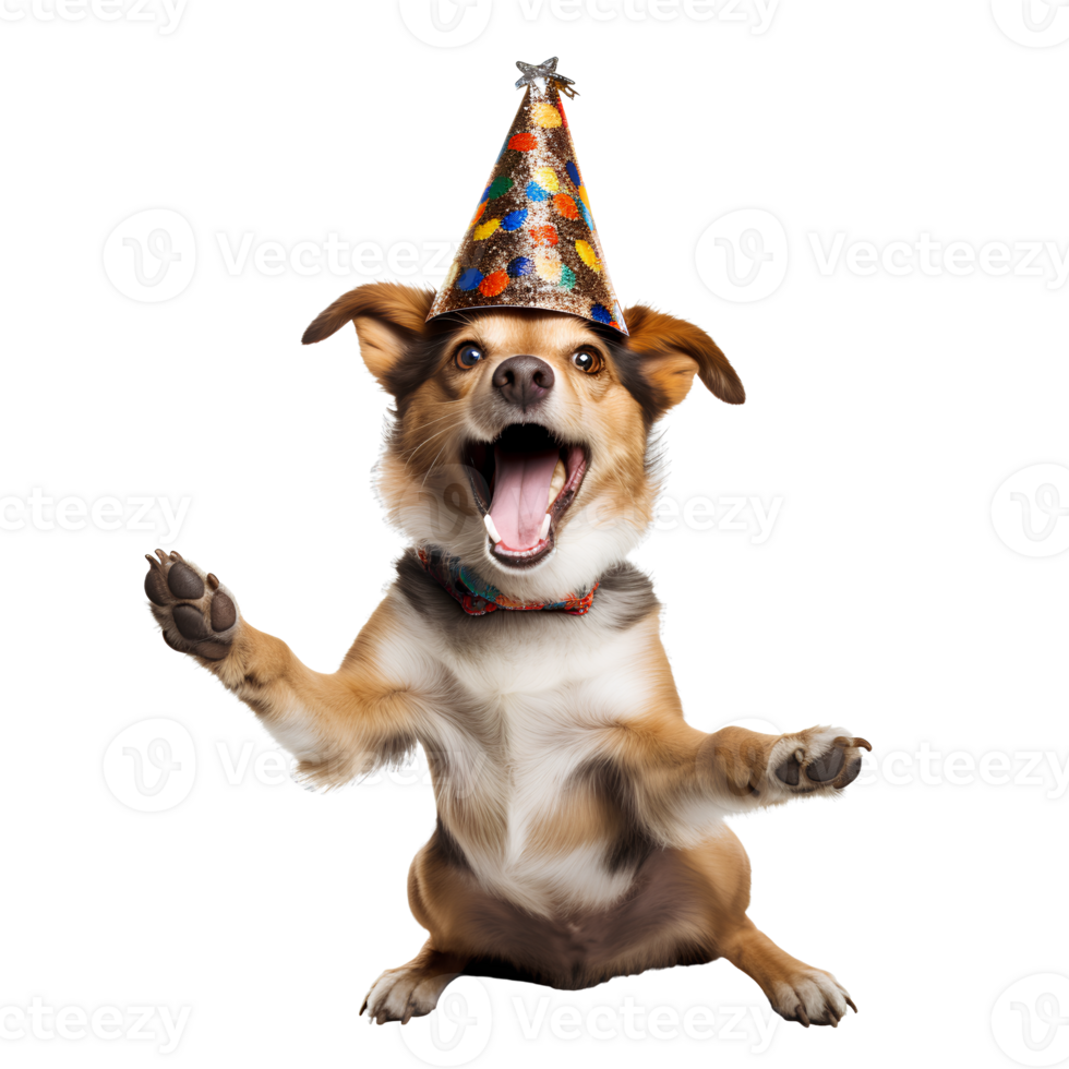 AI generated Cute and happy dog on transparent background PNG, easy to use. png
