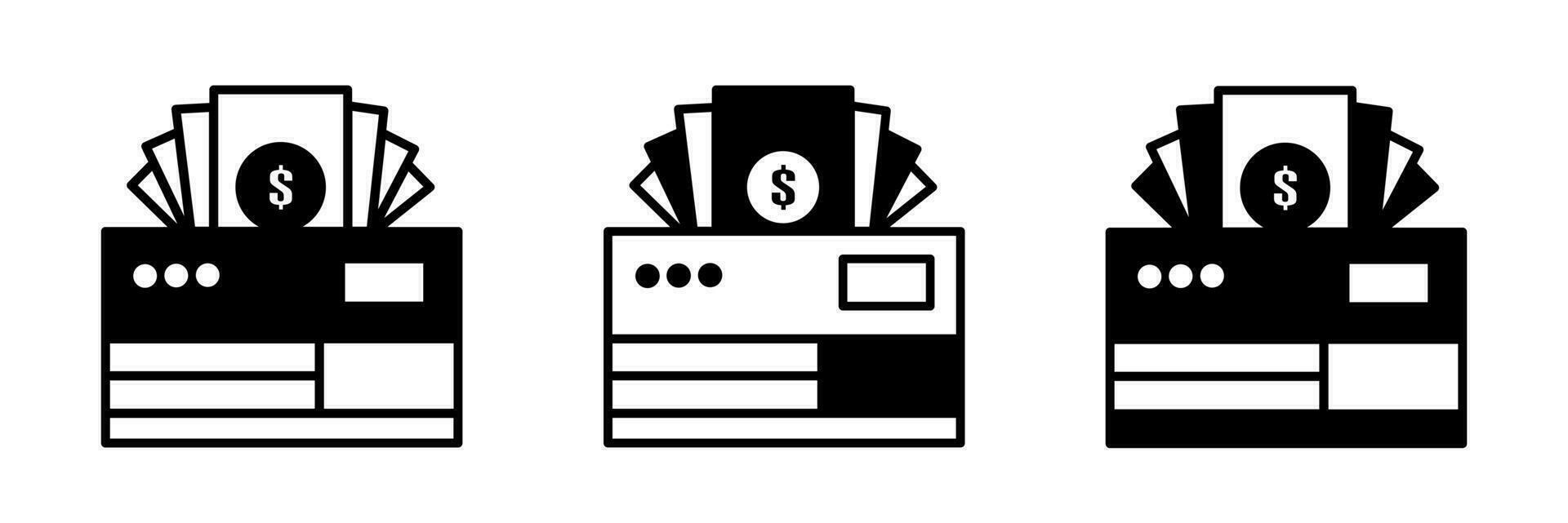 Money illustration. Money icon vector set. Design for business. Stock vector.