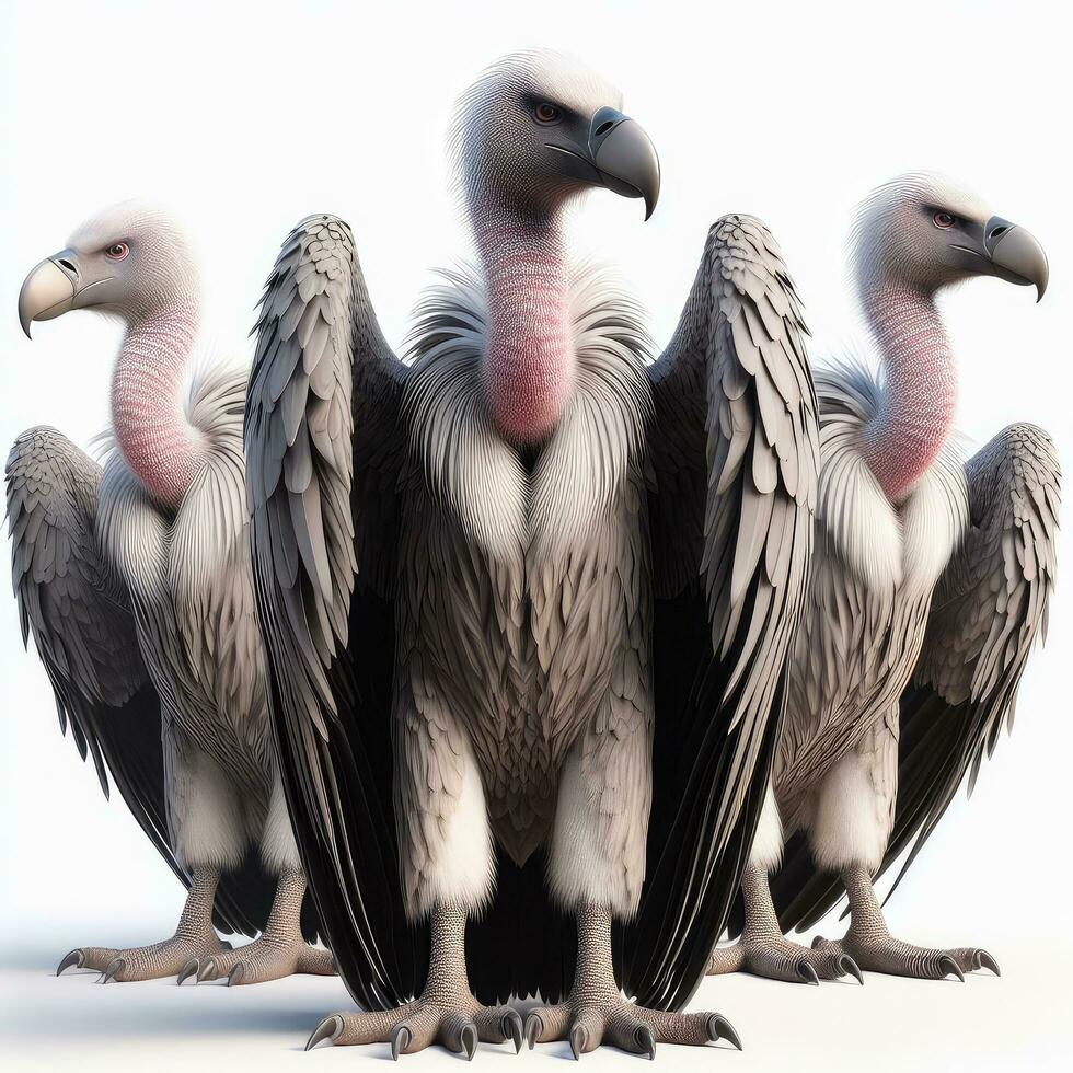 AI generated Illustration of a Majestic Bird Spreading Its Wings Created With Generative AI Technology photo
