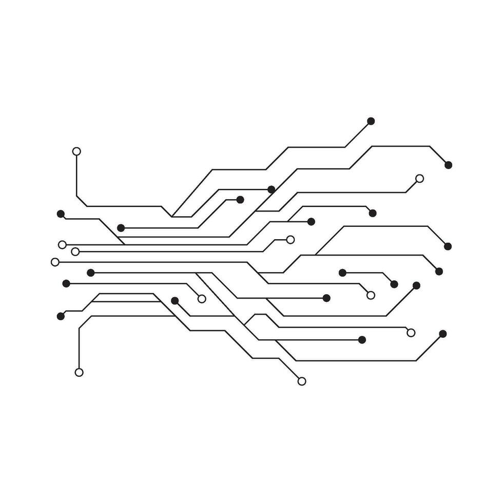 Circuit illustration design vector