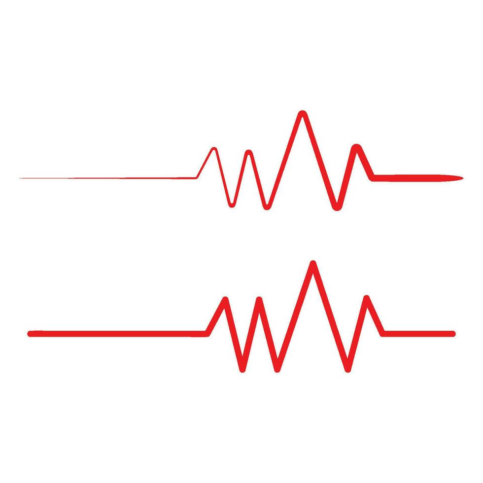 pulso de latido del corazón médico de salud vector