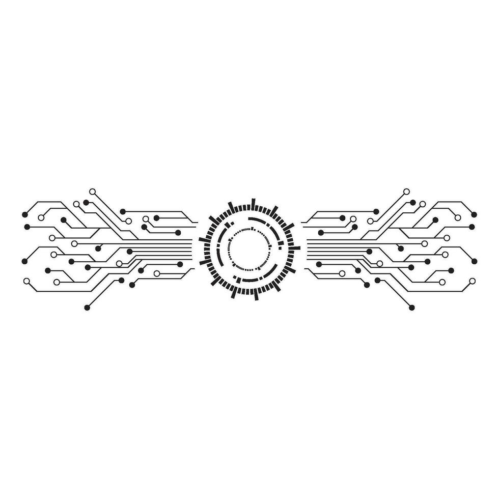 Circuit illustration design vector