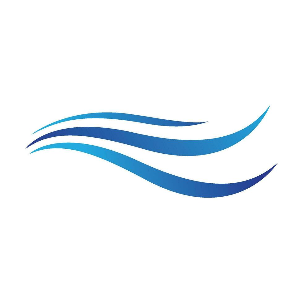 Water wave icon vector