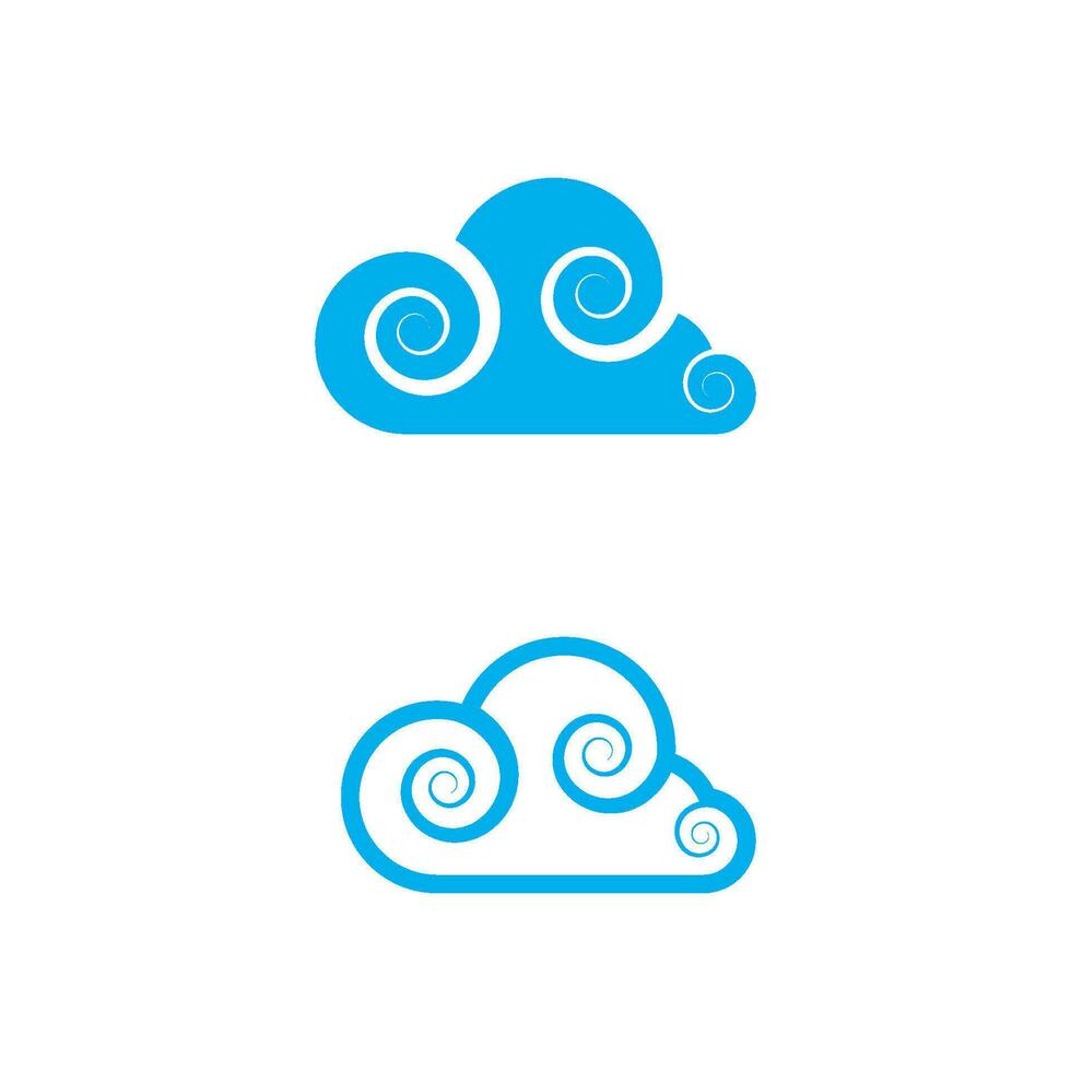 Cloud template icon illustration vector