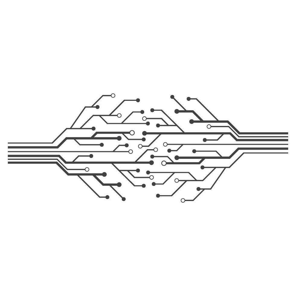 Circuit illustration design vector