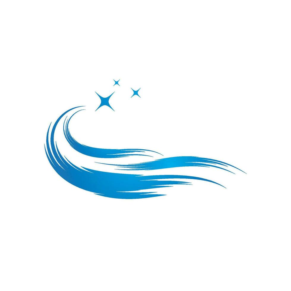 Water wave icon vector