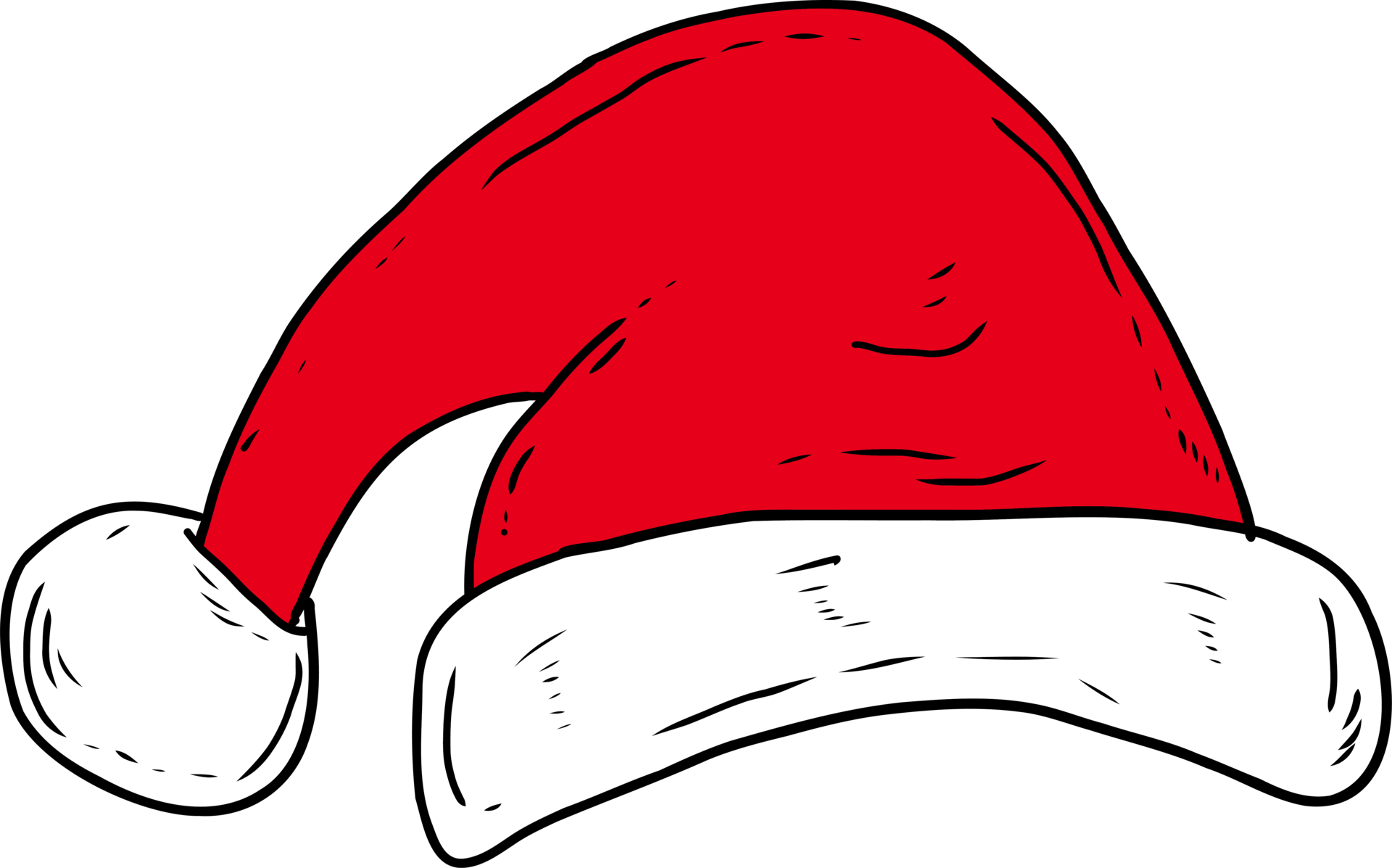 Santa red Christmas hat. 35624965 PNG