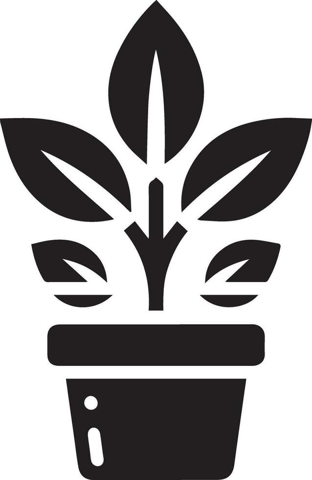 Tree Plant On the tab vector silhouette, Plant Icon vector 6