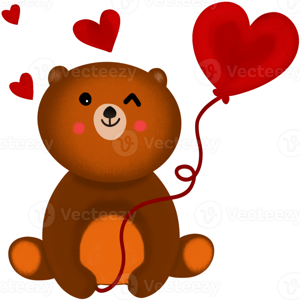 Urso de pelúcia Urso dia dos namorados dia desenhando png