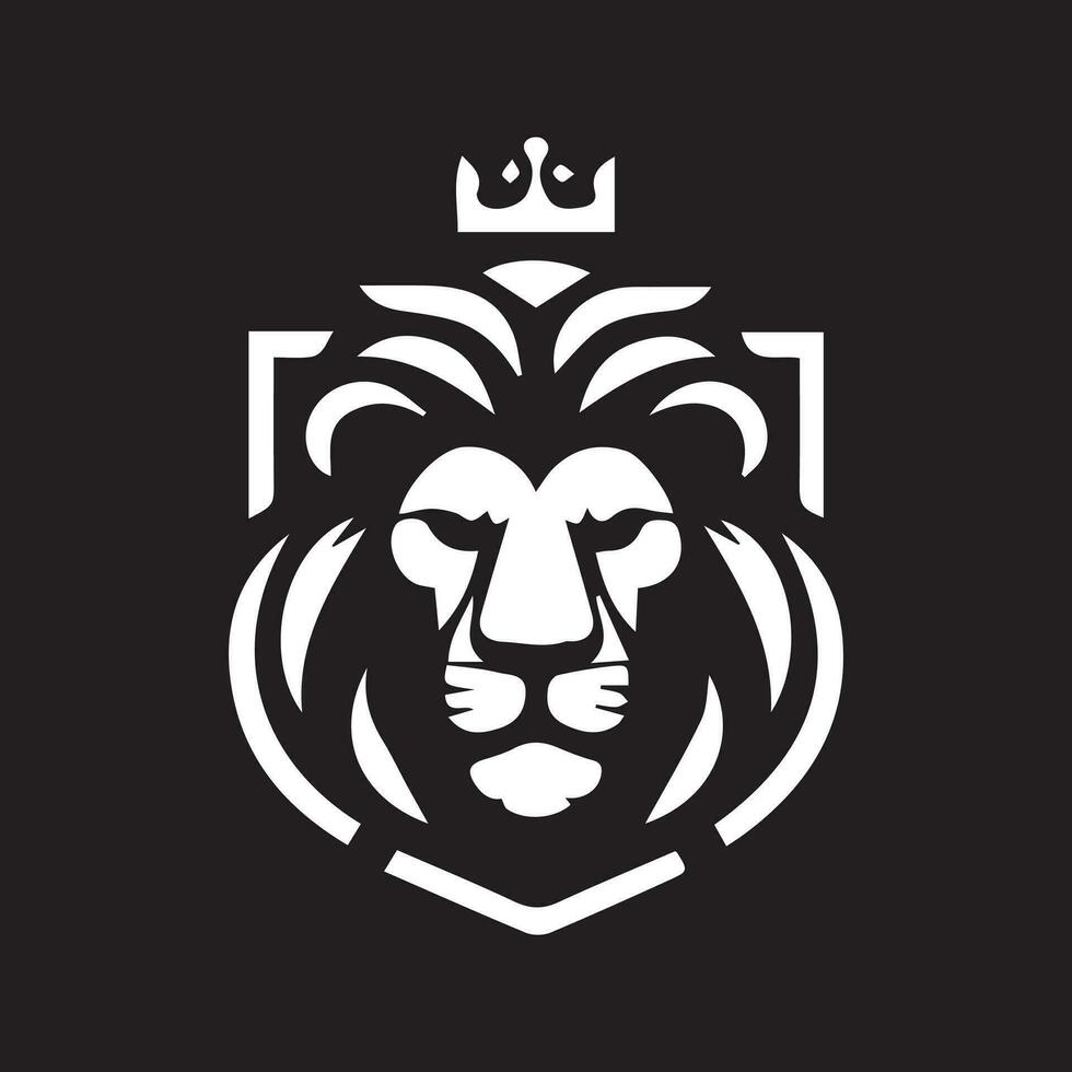 Lion Head Logo Vector Template Illustration Design