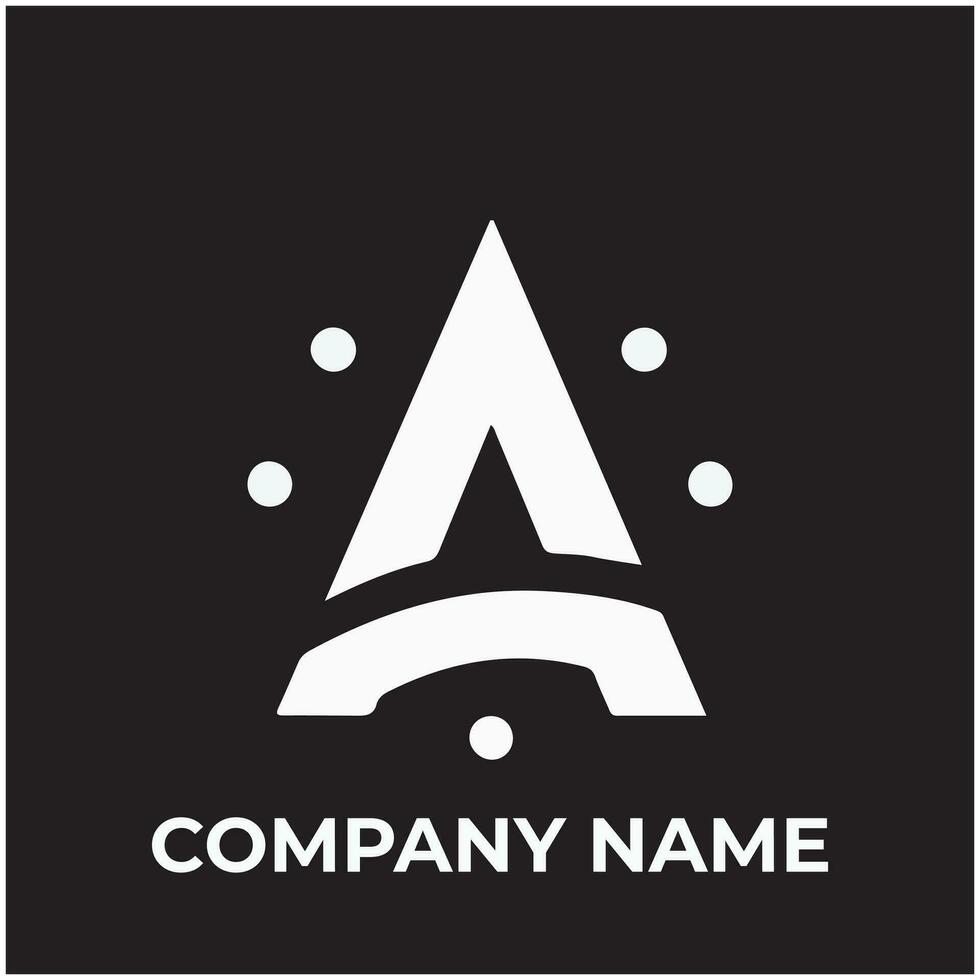 A Letter logo template vector icon design Free Vector