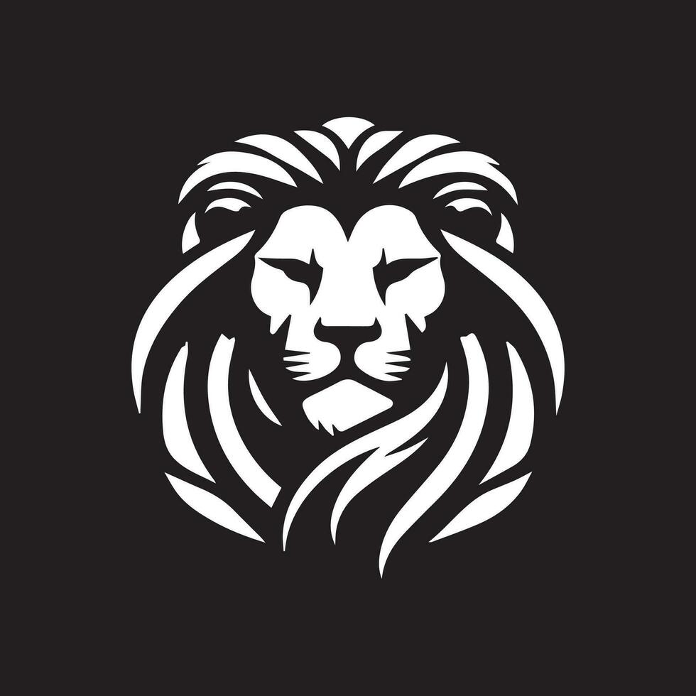 Lion Head Logo Vector Template Illustration Design