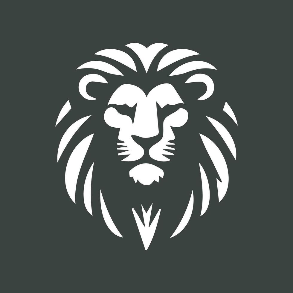 Diseño de ilustración de plantilla de vector de logotipo de cabeza de león