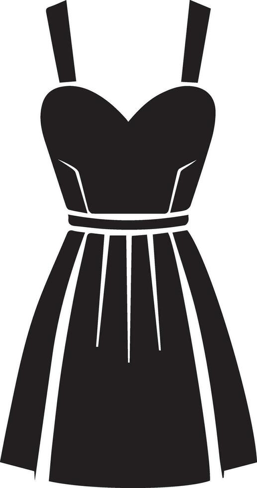 Female Dress vector silhouette, Woman Dress icon vector 17