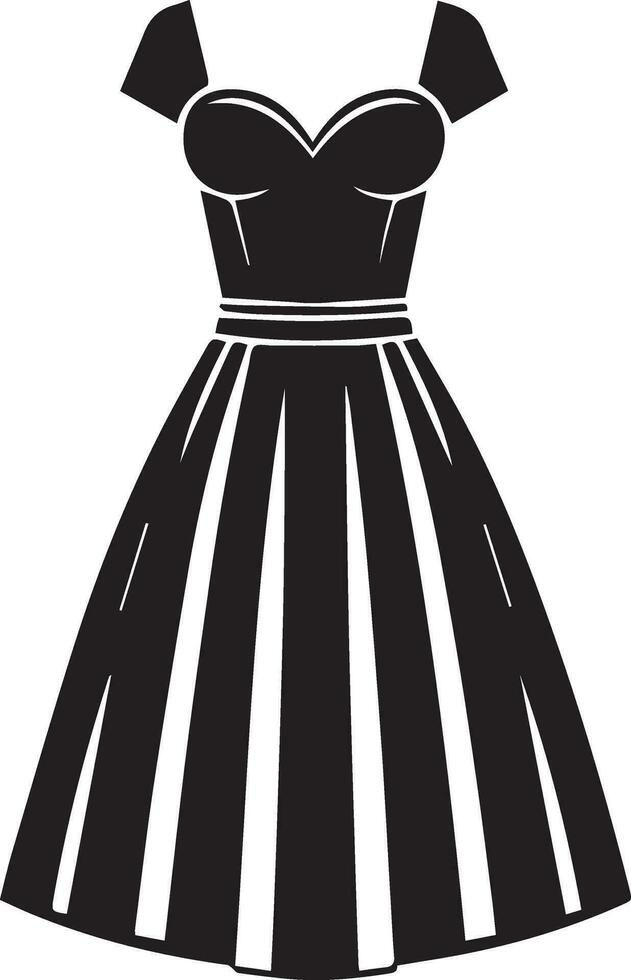 Female Dress vector silhouette, Woman Dress icon vector 18