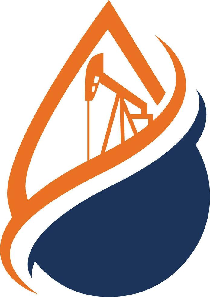 Plumbing Logo Template in a modern minimalist style. vector