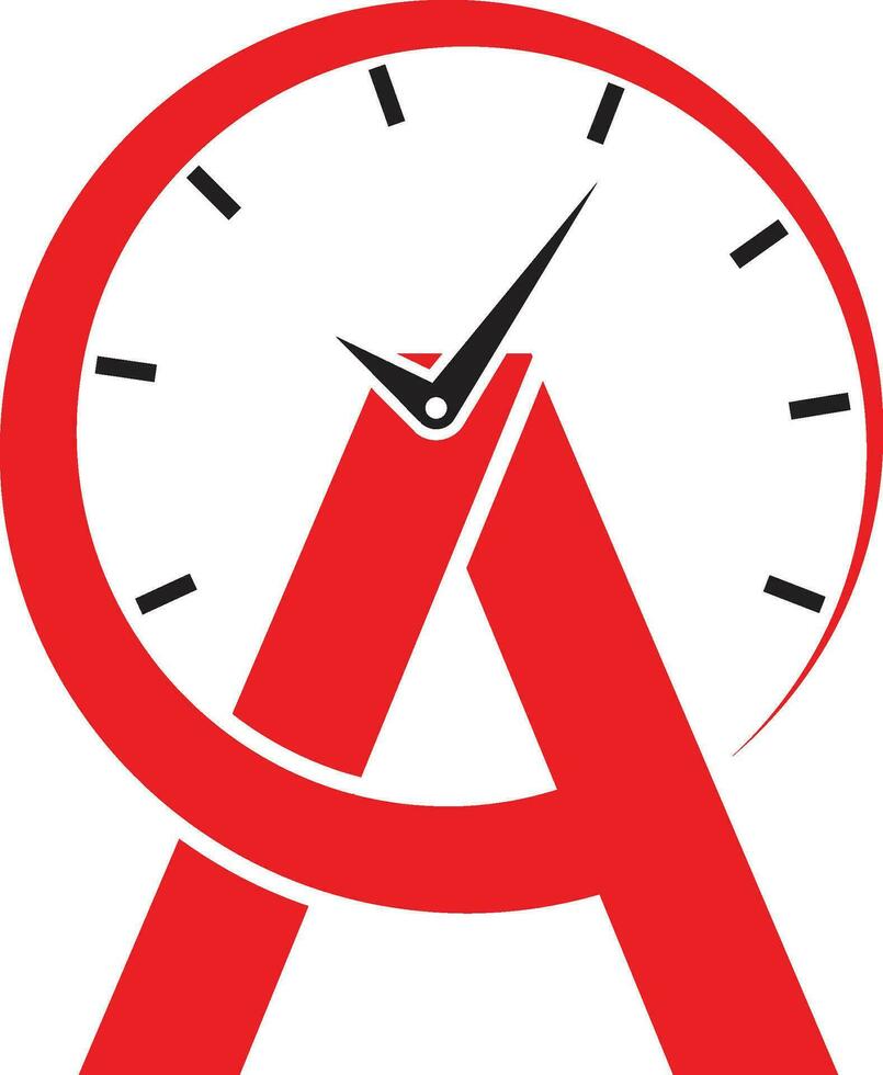 AT Clock Logo vector