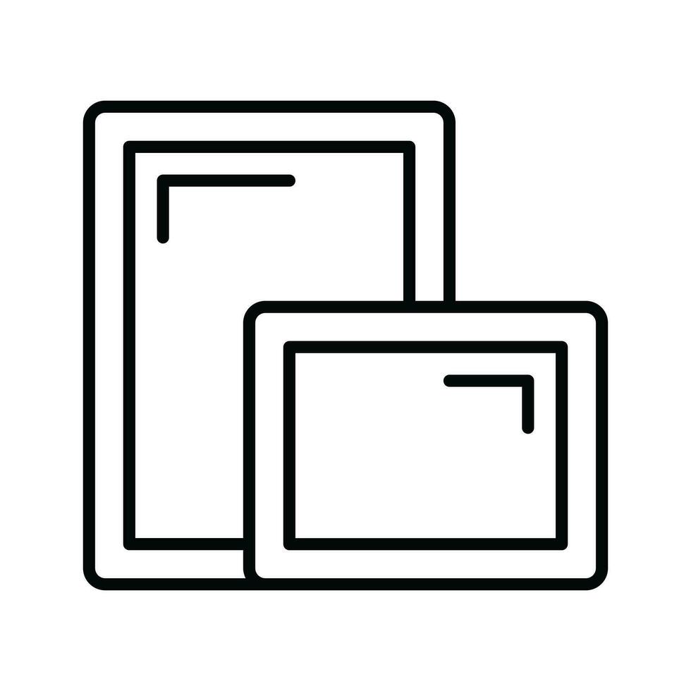 An amazing icon of canvas board, painting board vector design