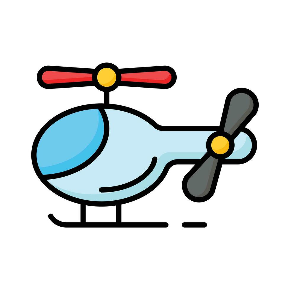 descargar esta elegante icono de helicóptero juguete, Listo a utilizar vector
