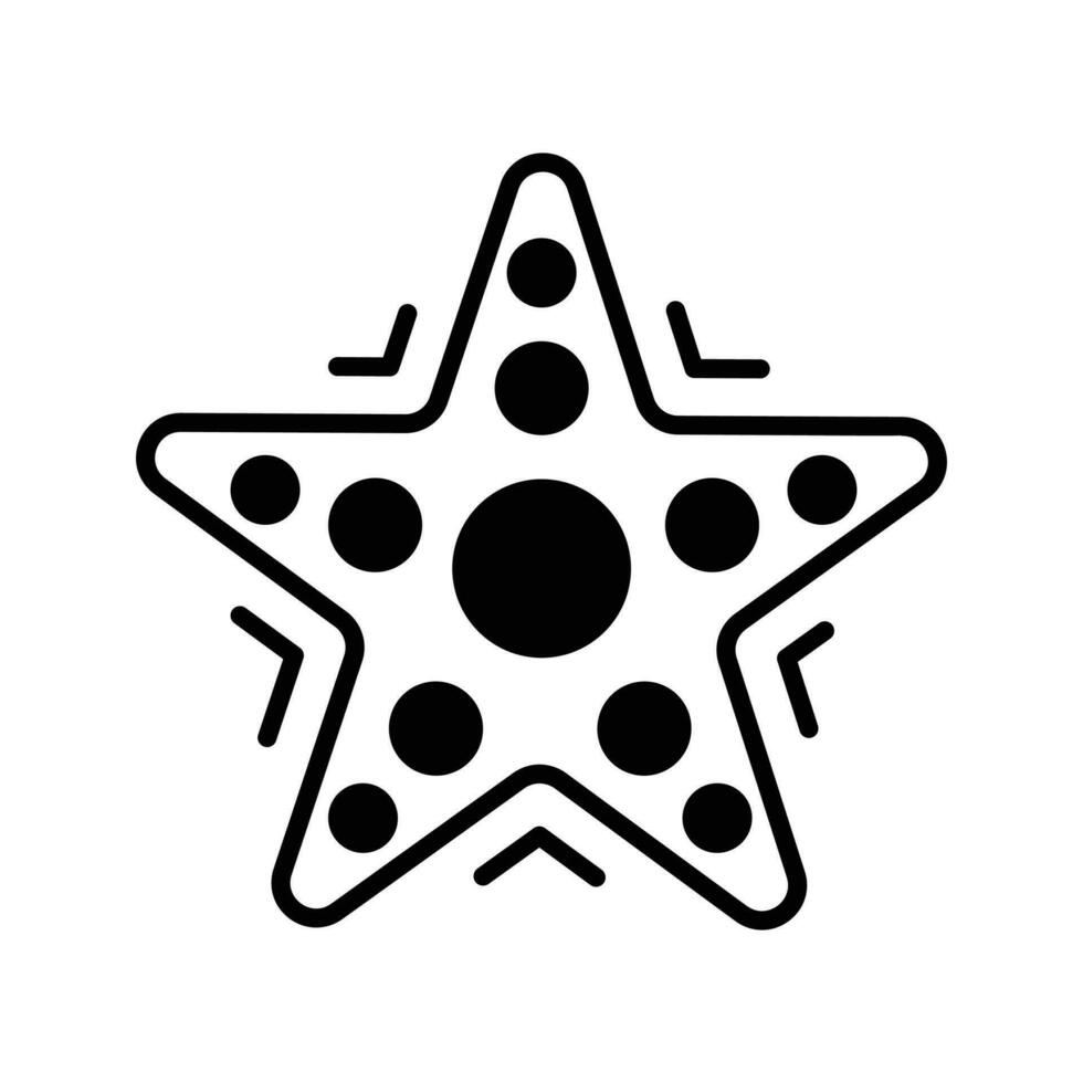 estrella de mar vector diseño en moderno estilo, aislado en blanco antecedentes