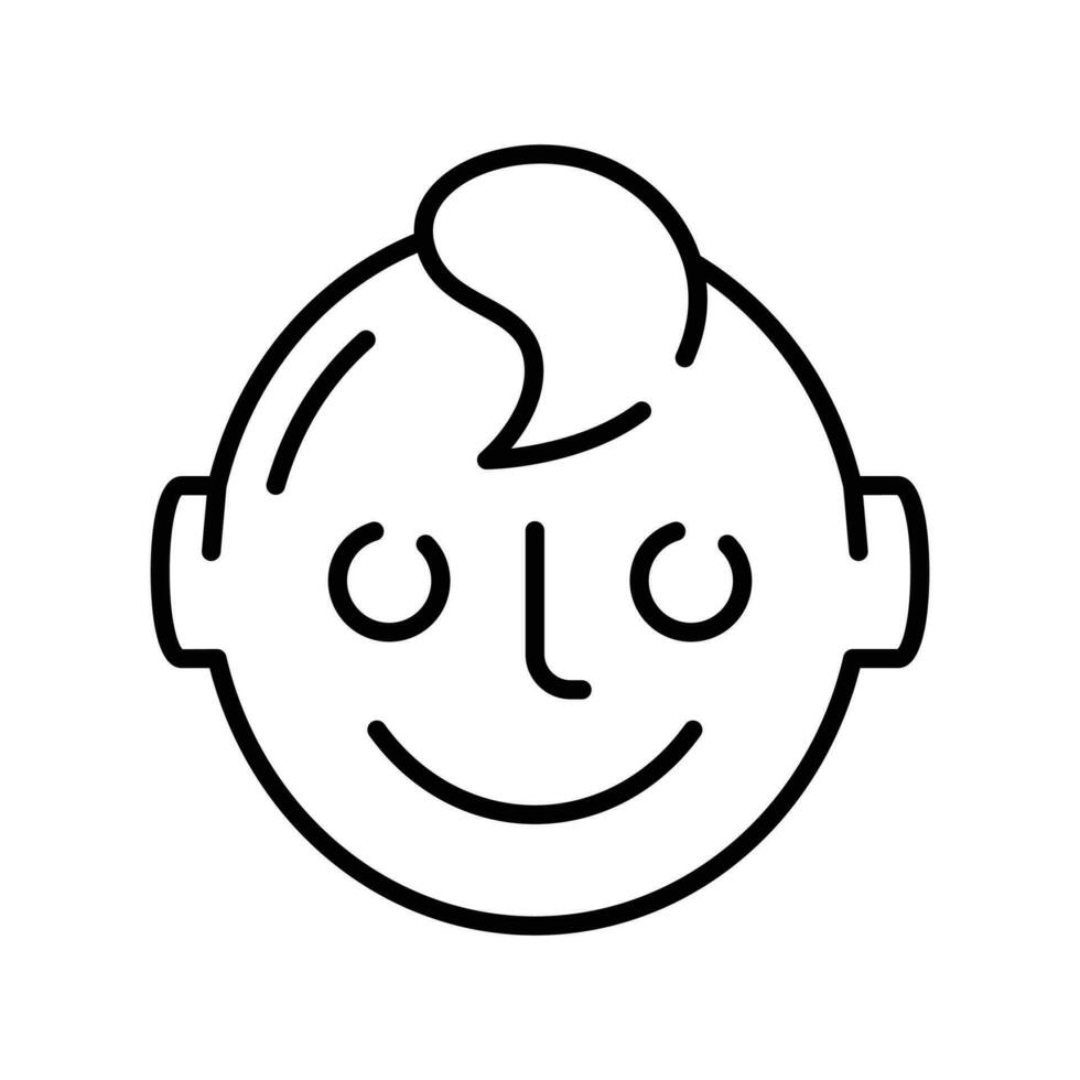 Look at this beautifully designed icon of newborn baby, happy baby vector