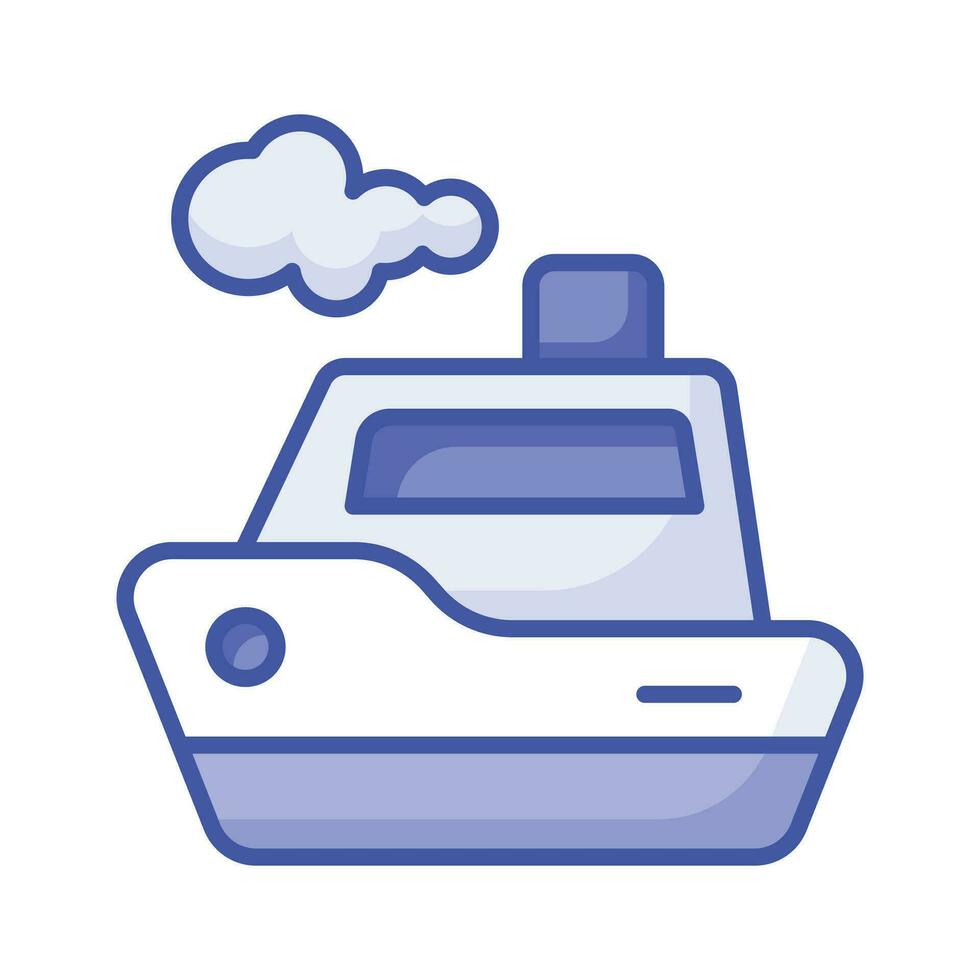 Grab this amazing icon of toy boat in trendy design style vector