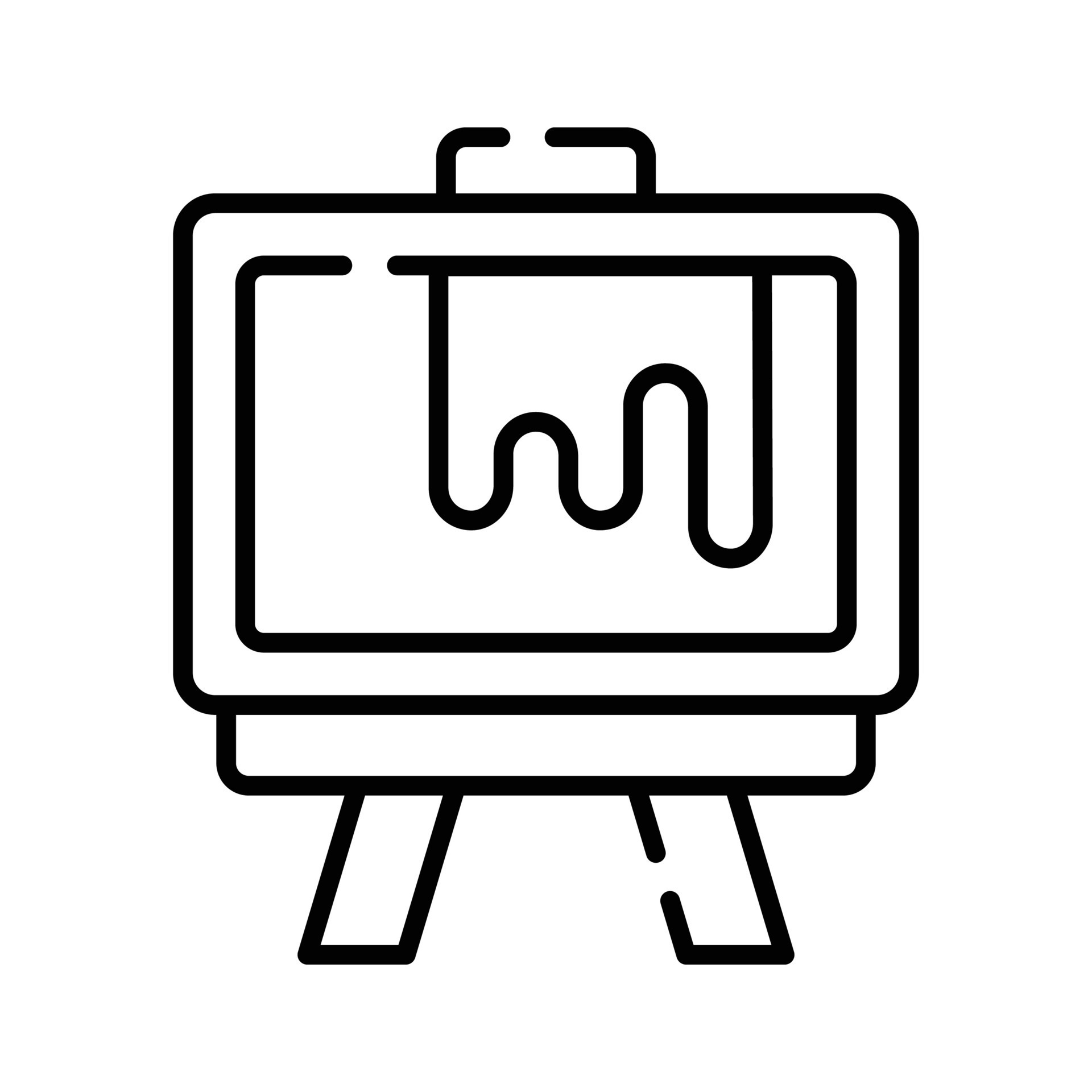 An amazing icon of canvas board, painting board vector design 35626319