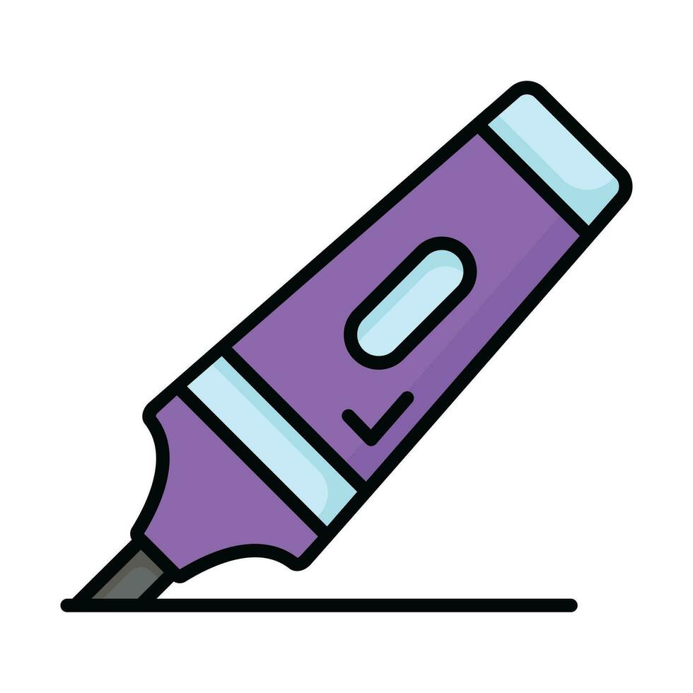 Modern and beautiful vector of highlighter, customizable icon of marker