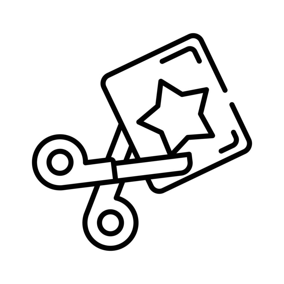 Check this carefully designed icon of paper cutter, scissors vector