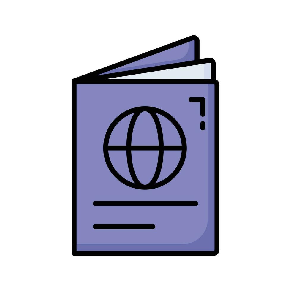 Carefully crafted vector design of passport in trendy style, premium icon easy to use