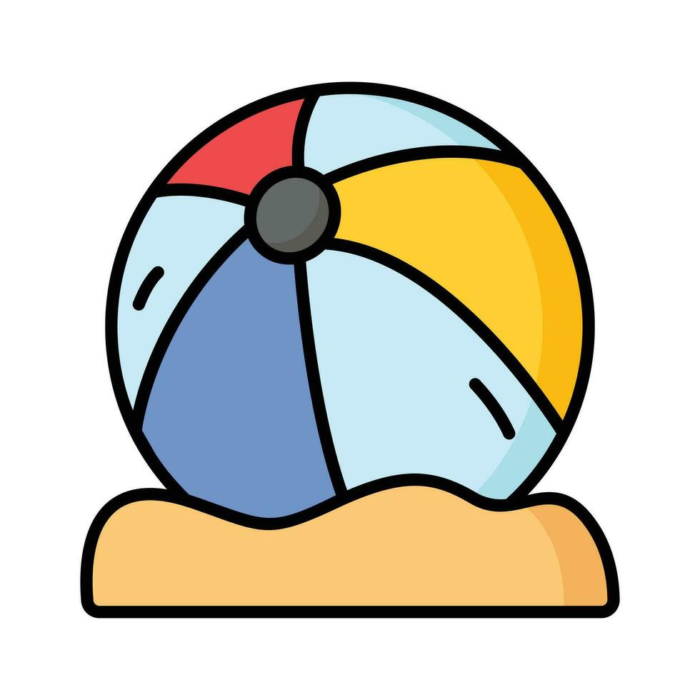 Beach ball vector design, for summer and beach, leisure and fun time