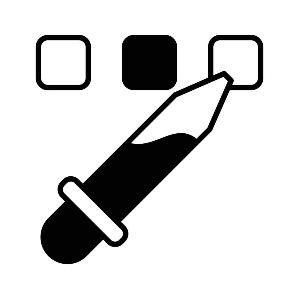 Customizable icon of eyedropper in modern style, color picker vector, coloring tool vector