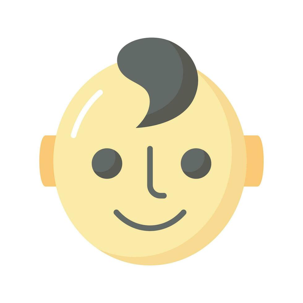 Look at this beautifully designed icon of newborn baby, happy baby vector