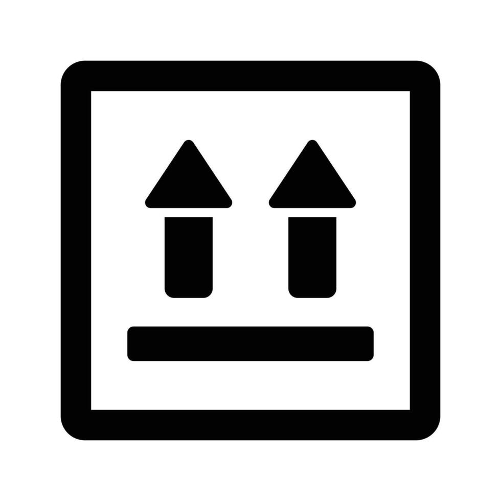 Upward arrow vector design concept of side up icon