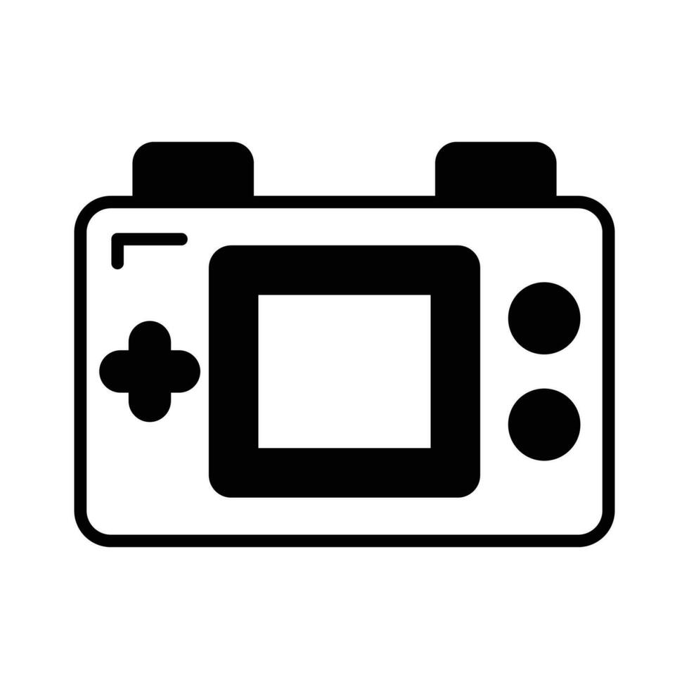 Game console or game controller, computer gaming, gamepad vector, icon of joystick gamepad vector