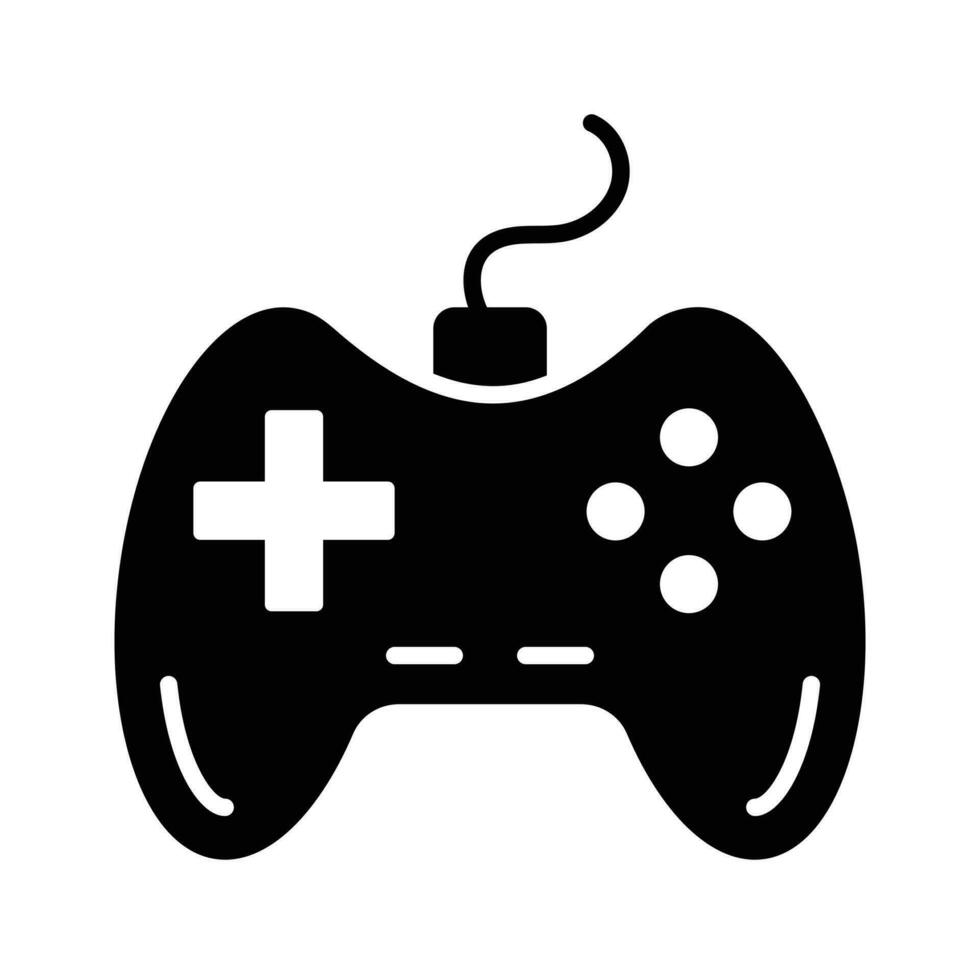 Game console or game controller, computer gaming, gamepad vector, icon of joystick gamepad vector