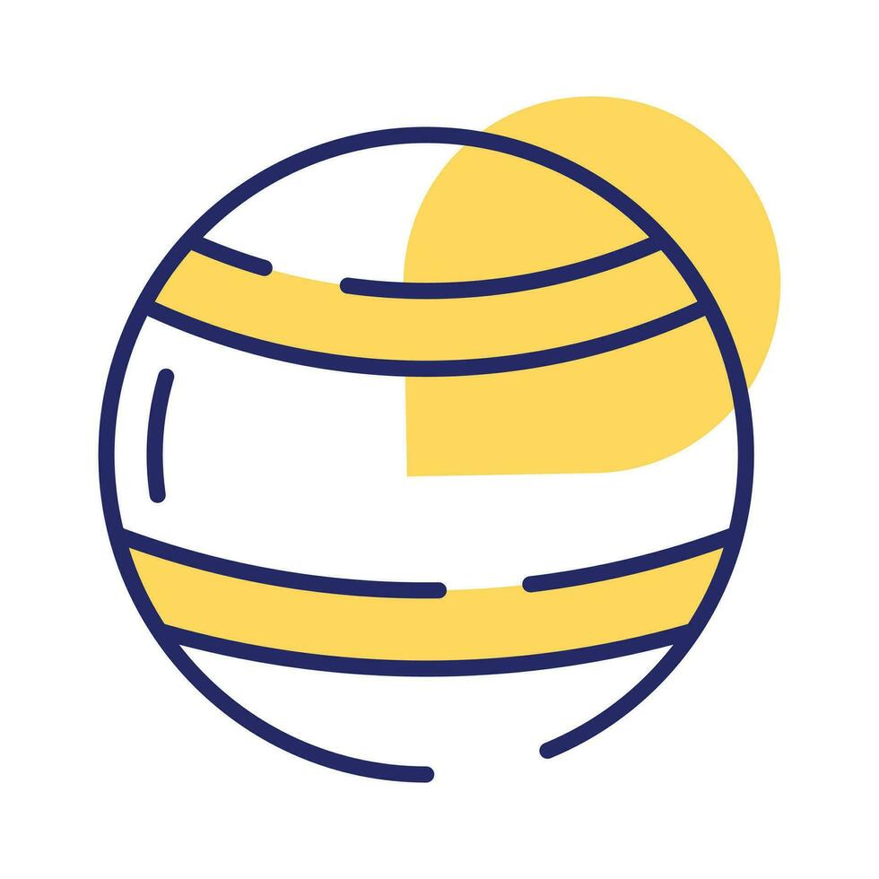 Check this amazing icon of playing ball, kids plaything vector