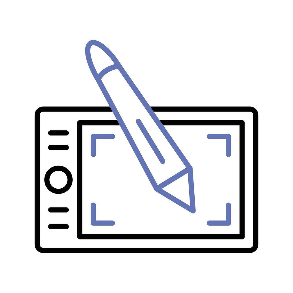 Check this beautiful icon of graphic tablet in trendy design style, drawing tablet vector