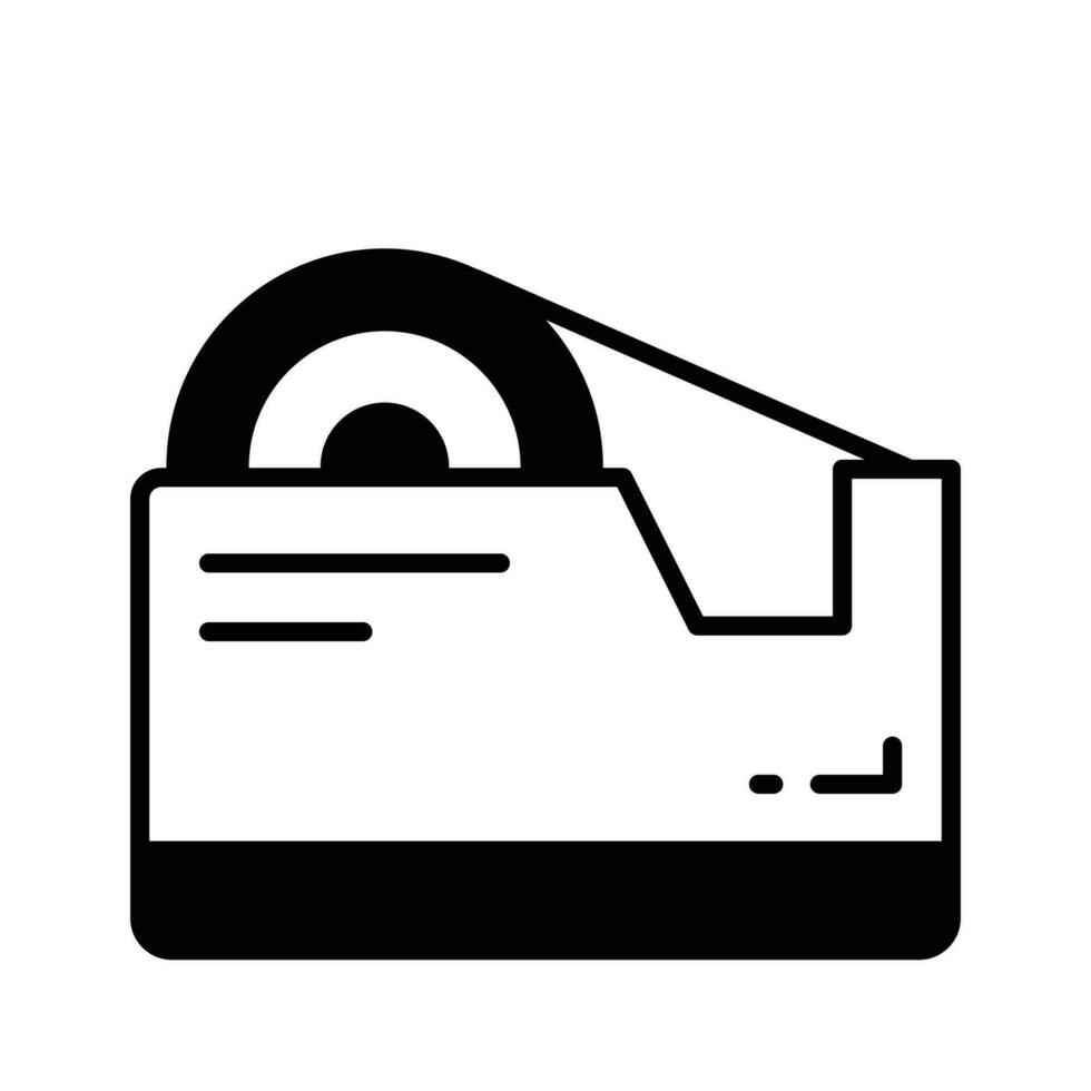 Check this amazing icon of tape dispenser in trendy style vector