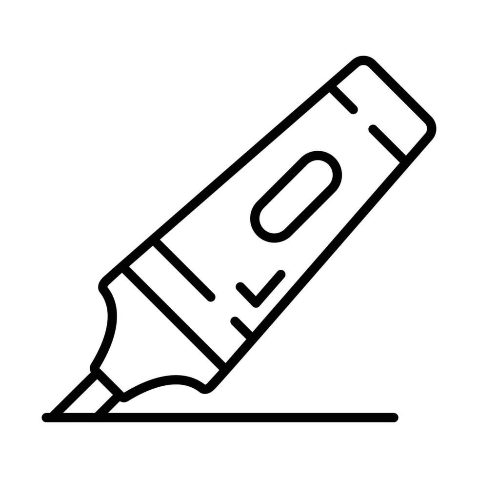 Modern and beautiful vector of highlighter, customizable icon of marker