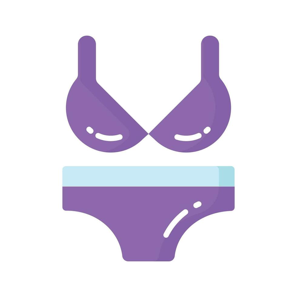 Grab this amazing icon of bikini, beach accessory vector design