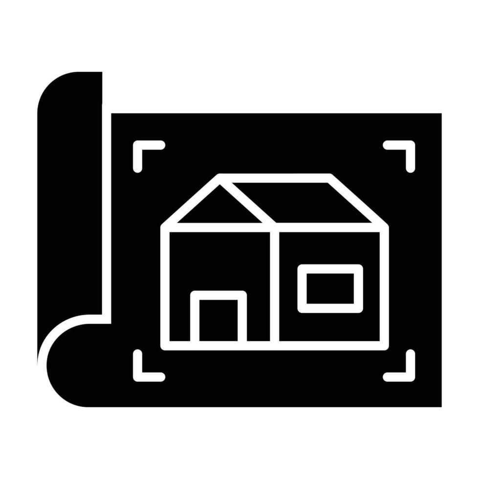 Trendy icon of home architecture, isolated on white background vector