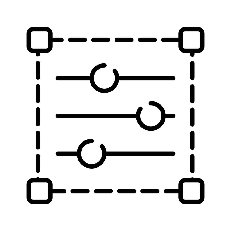 Color adjustment vector design, color combination icon