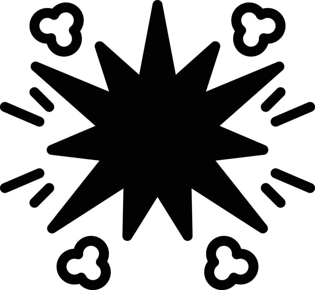 Solid icon for boom vector