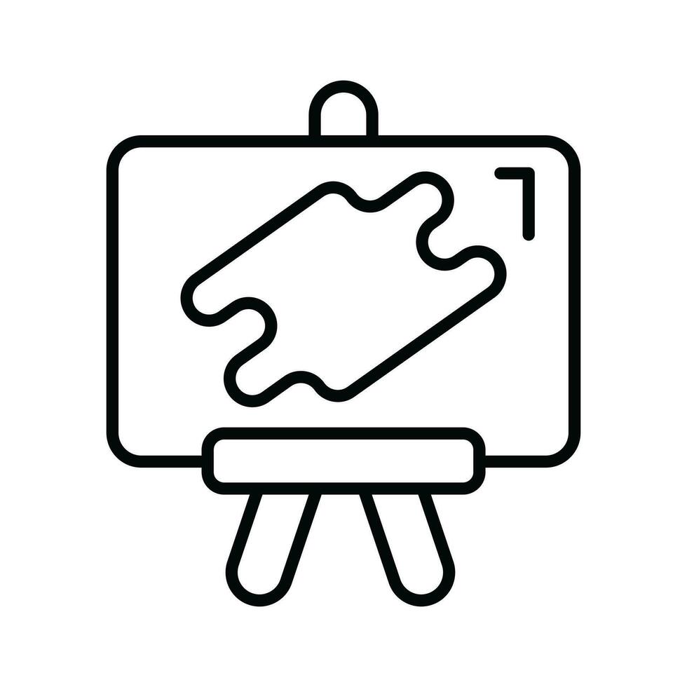 An amazing icon of canvas board, painting board vector design