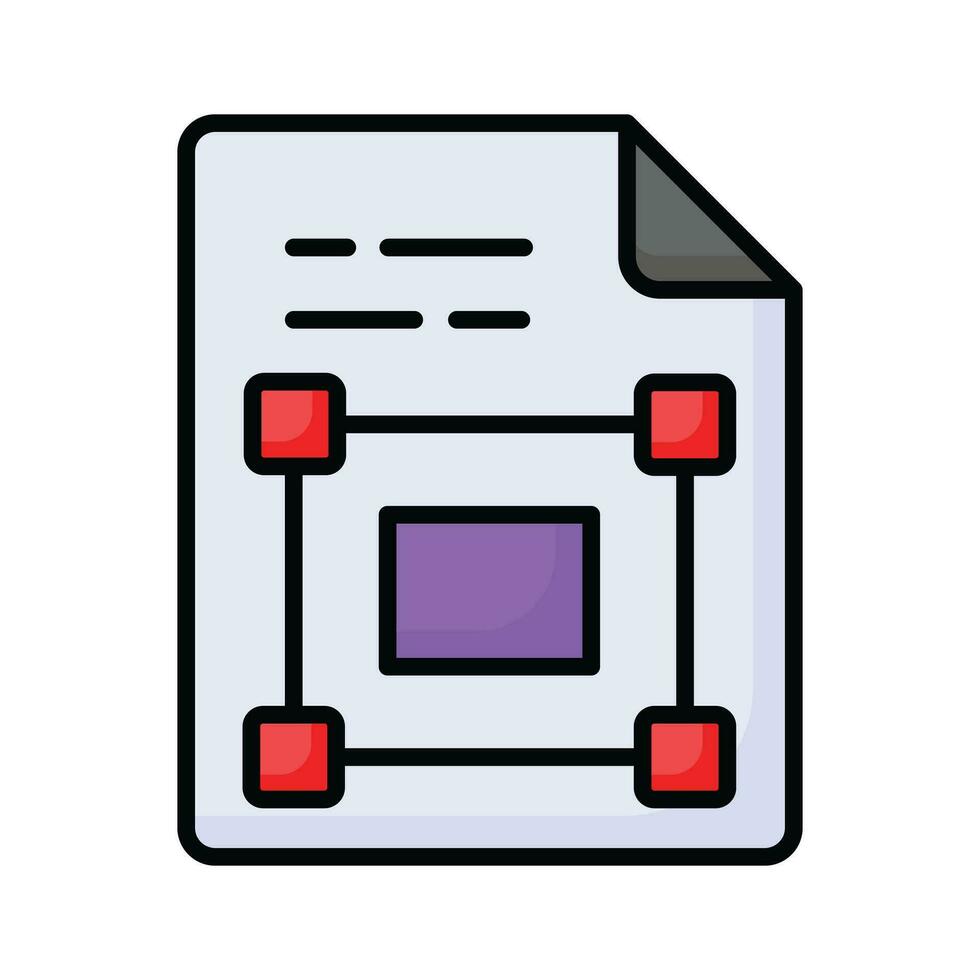 Vector Based graphic design file icon, ready to use
