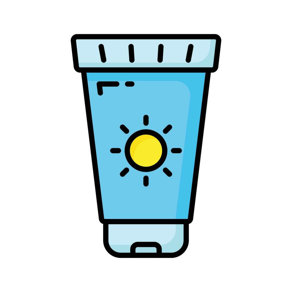 An amazing vector design of sunblock in modern style, premium icon