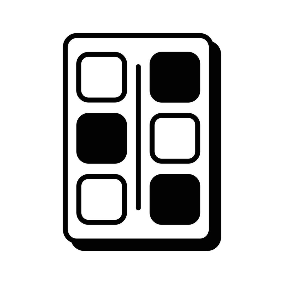 Premium icon of color palette in trendy flat style, painting tools vector